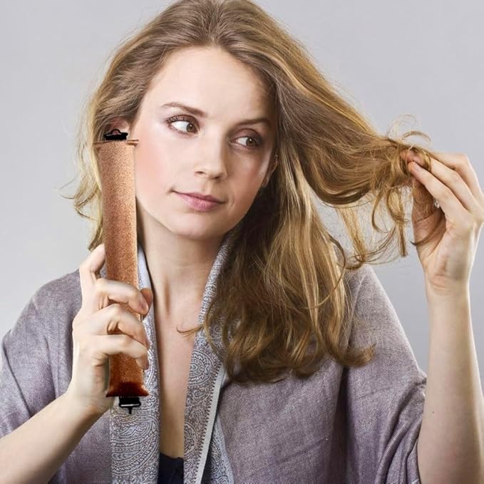 Heatless Hair Curler for Overnight Blowout Curls, No Heat Curl Rods to Sleep In, for Long and Medium Hair (Pink)
