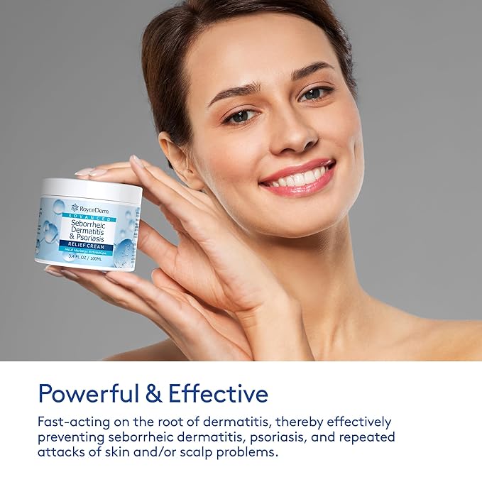 Roycederm Seborrheic Dermatitis & Psoriasis Scalp Treatment Kit – Shampoo + Cream for Dry Itchy Scalp, Dandruff, Scalp Relief Soothing Care System