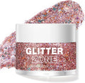 LANGMANNI Holographic Body Glitter Gel for Body, Face, Hair and Lip.Color Changing Glitter Gel Under Light. Vegan & Cruelty Free-1.35 oz (7# Pink Stardust)