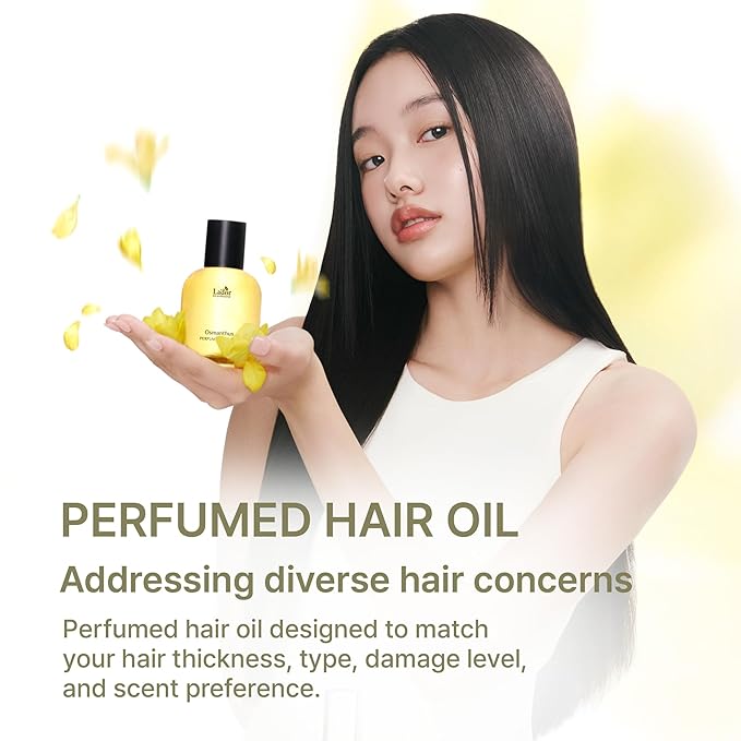 LADOR Hair Perfume Oil for Dry Damaged Hair - Anti Frizz Nourishing Fragrance Gloss Oil Serum Leave-In Conditioner Hold Curls & Waves Sulfate Paraben Alcohol Free 1 Fl Oz La Pitta Korean Haircare