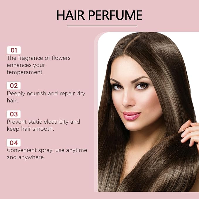 Hair Perfume For Women Long Lasting, 4pc Set with Original Vanilla Cake, Sandalwood Pinecone, Lemon Rose Water & Grapefruit, Hair & Pillow Mist for Daily Use | Lightweight Perfume Spray Gift Set