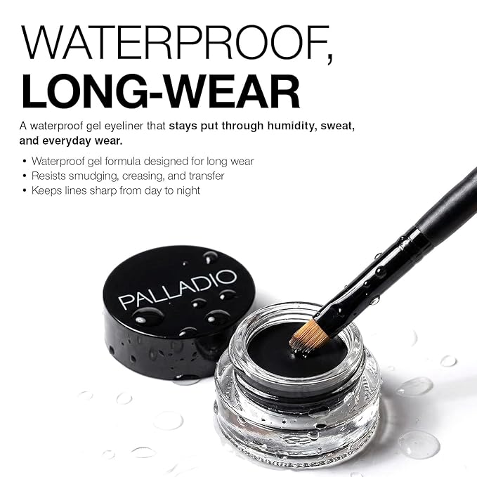 Palladio Liner Obsessed Waterproof Gel Eyeliner, Black
