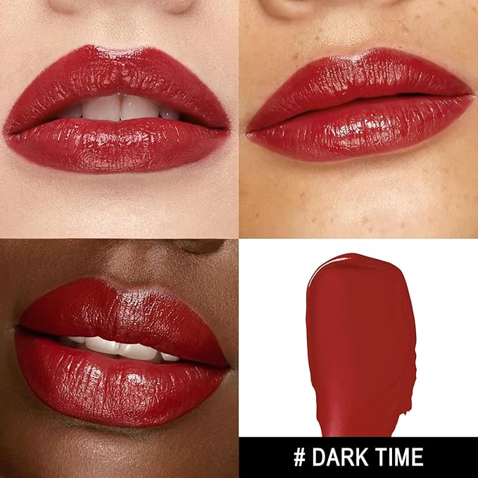 MAKI YIKA Moisture Dark Red Lipstick for Women Hydrate Tinted Lip Balm for Mother's Day Dry Cracked Lips Sheer Lipstick Lip Tinted Glossy Finish,MA052 Dark Time