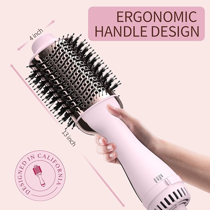 Umeely Hair Dryer Brush Blow Dryer Brush in One, Upgraded 4 in 1 Hair Dryer and Styler Volumizer with Negative Ion Anti-frizz Ceramic Titanium Barrel Hot Air Hair Straightener Brush