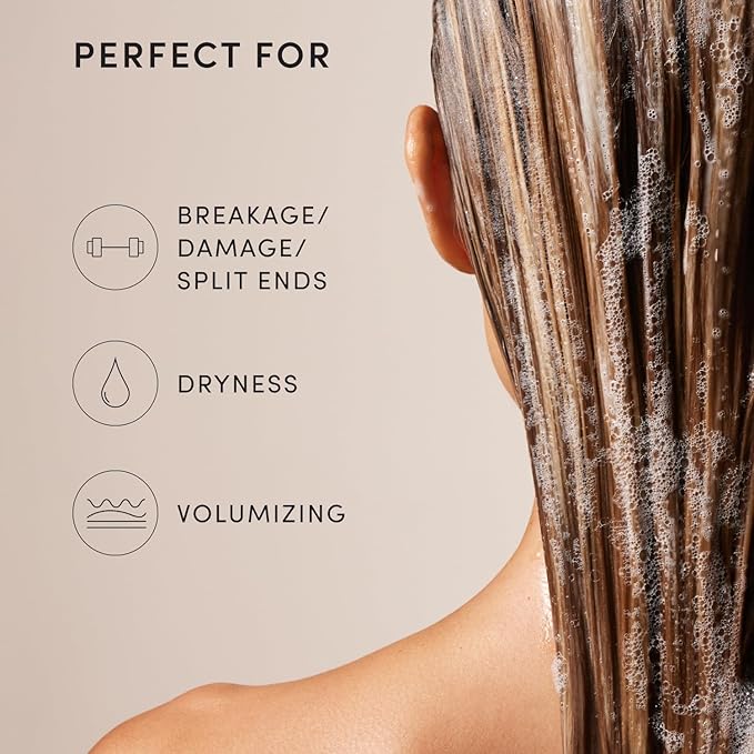 OUAI Fine Hair Shampoo - Biotin Thickening Shampoo for Flat, Thin Hair - Volumizing & Strengthening Keratin & Chia Seed Oil for Women & Men - Lightweight, Color-Safe, Sulfate Free, Refill 32 Oz