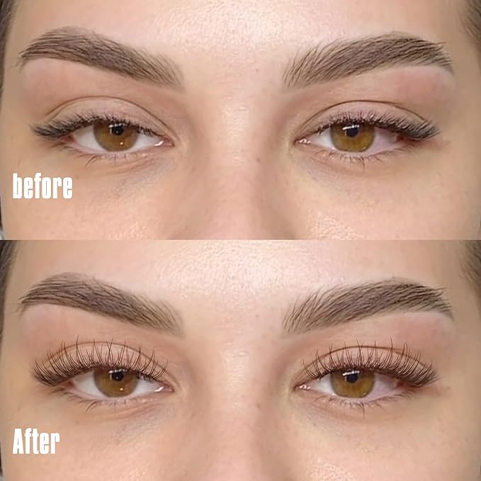 TNFVLONEINS Brown Lash Clusters Natural Cluster Eyelash Extensions Wispy Individual Lashes Extension 10-12MM Short Eyelash Clusters Natural Look CC Curl DIY Lash Extension