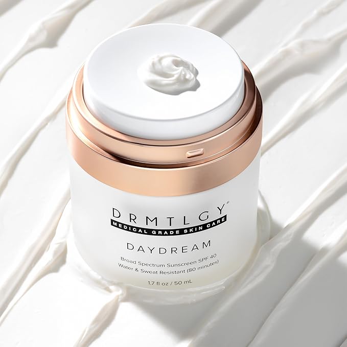 DRMTLGY Day Dream Sunscreen & Face Moisturizer SPF 40 – Water & Sweat-Resistant Sunscreen for Sensitive Skin – UVA/UVB Protection, Skin Care & Makeup Friendly