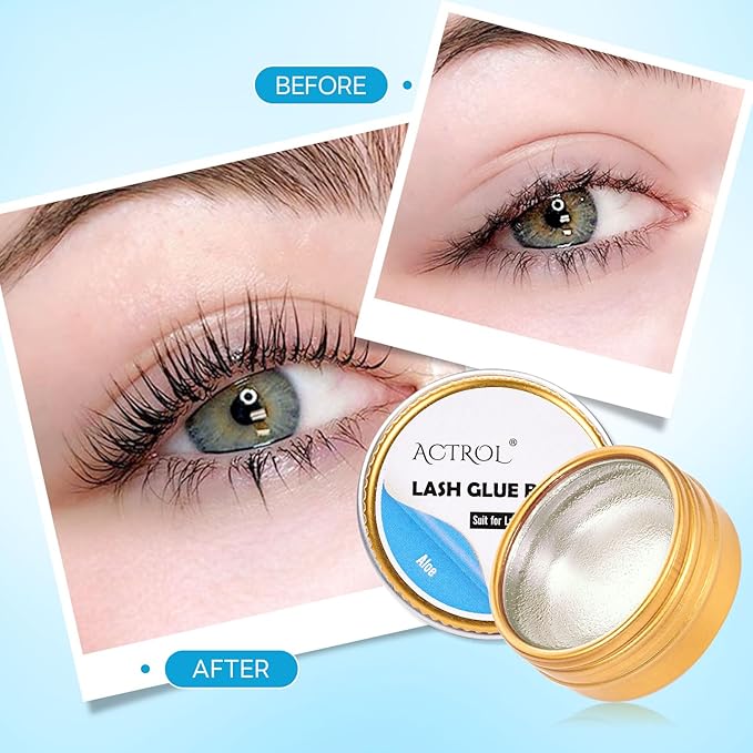 Lash Lift Glue Balm Eyelash Lifting Perm Aloe Strong Hold Lash&Brow Perm Glue Balm Brow Adhesive Powerful Sticky Brow Lamination 0.35Oz/10G