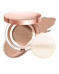 SKINTIFIC Full Coverage Cushion Foundation #1CN Cool Vanilla| Satin Glow Finish, Oil-Control & Waterproof, Buildable Tattoo Cover Cushion for All Skin Types