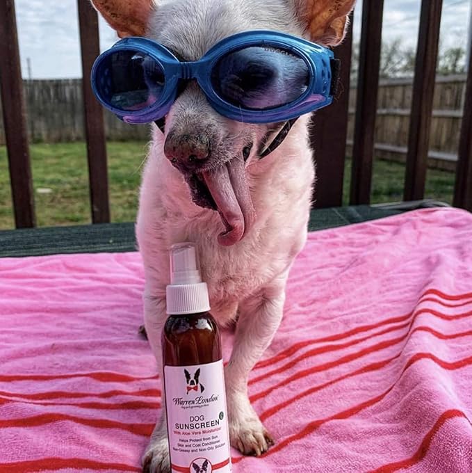 Warren London Dog Sunscreen Spray Protection with Aloe Vera I Dog Skin Soother I Puppy Sunblock I Made in USA- 4oz