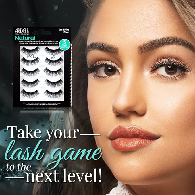 Ardell Demi Wispies False Eyelashes 101 - Soft, Eye-Lifting Effect, Natural Look Strip Wispy Lashes, 2 Pack