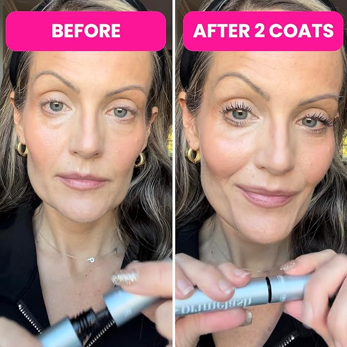 Prime Prometics PrimeLash Mascara for Older Woman – Volumizing, Incredible Length in 2 Coats – Long-Stay, Zero Clumps, Hypoallergenic (Emerald)