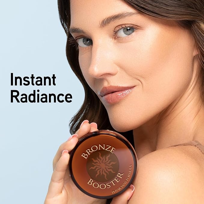Physicians Formula Bronze Booster Pressed Bronzer - Vitamin-Infused Glow Activators, Mistake-Proof Formula, Natural Finish, Cruelty-Free & Hypoallergenic - Light to Medium