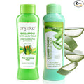ANYELUZ Aloe Vera Shampoo and Conditioner Set, With Biotin, Provides Strength and Vitality to your Hair, Removes Excess Oil and Residues, for All Hair Types