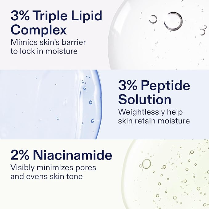 Skinfix Triple Lipid Activating Serum Refill - 1 oz - Visibly Smooths & Firms Skin with Peptides - Reduces Fine Lines & Wrinkles - Fast Absorbing, Non-Comedogenic, Fragrance Free, Vegan, Cruelty Free