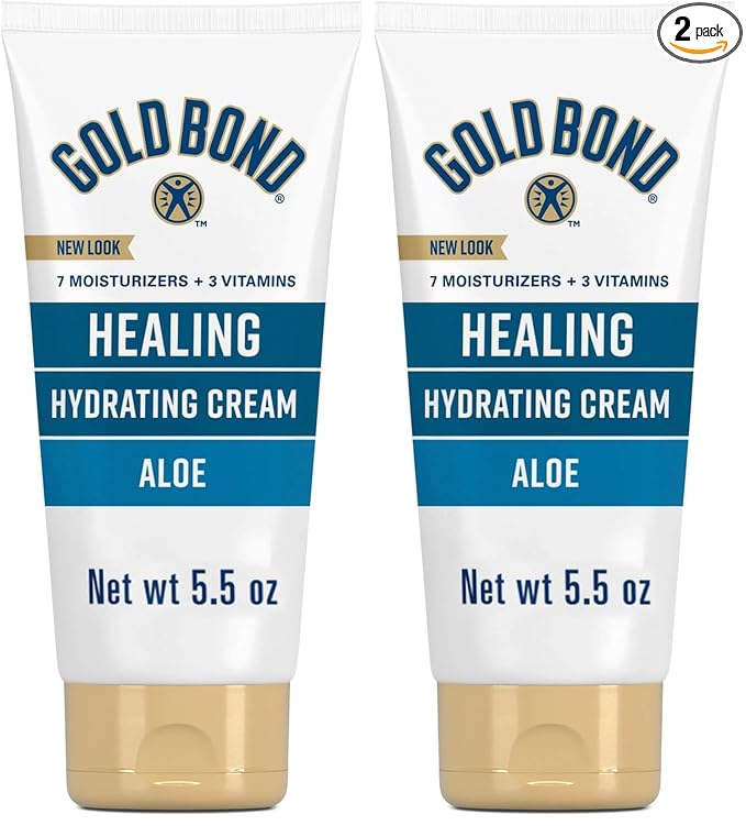 Gold Bond Healing Skin Therapy Lotion with aloe 5.5 oz., Non-Greasy & Hypoallergenic (Pack of 2)