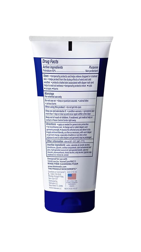 Welmedix Healing Ointment for Dry Skin - Skin Protection Barrier Cream & Moisturizer for Very Dry, Cracked Skin - Hospital Grade Intensive Healing Ointment - 5oz Tubes, Pack of 3