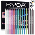 Ownest 14 Colors Eyeliner Pen, Pearl Metallic Eyeliner Pencil Kit, Glitter Eye Liner for Women, Professional Colorful Eye Makeup Pencil Set, Waterline Eyes Liner Pen with Sharpener