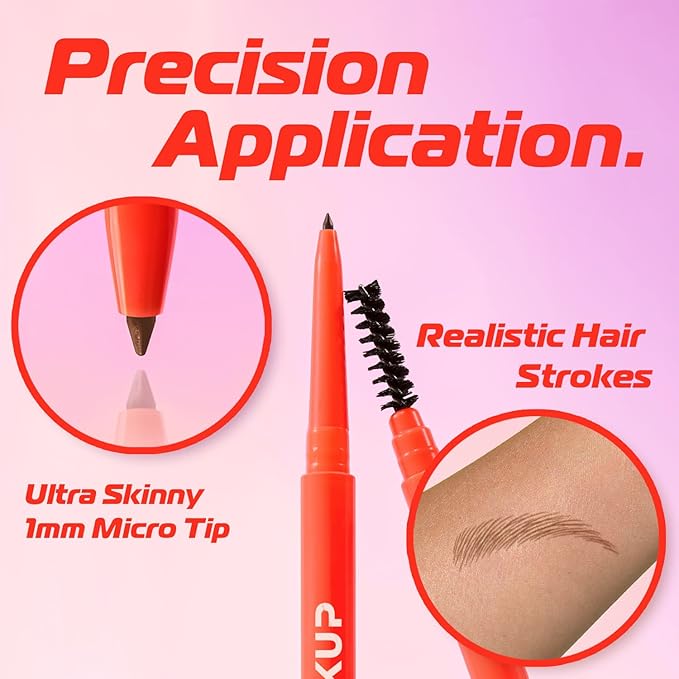 Makup Beauty Skinny Brow - Ultra Thin Eyebrow Pencil, Waterproof, Precise Micro Brow Pencil creates Hair-like Strokes for Full, Natural Brows Light Brown (Warm Taupe)