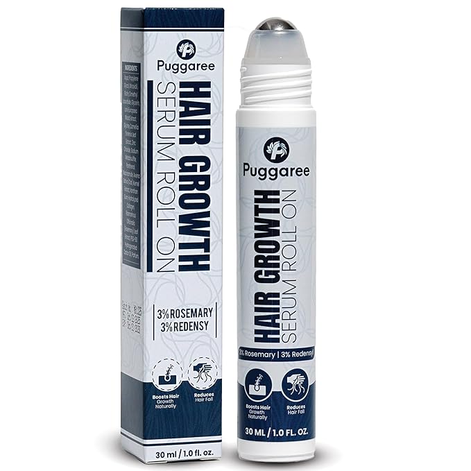 Redensyl Hair Growth Serum Roll On – 3% Rosemary, 3% Redensyl, DHT-Blocking Scalp Serum for Thicker, Fuller Hair – For Women & Men (30 ml)