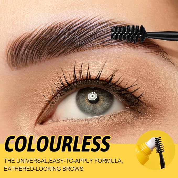 Eyebrow Setting Gel, Waterproof Long-Lasting Lock & Freeze Brow Styling gel,Brow Fix Gel for Long-Lasting Hold，Easy To Wear Shaping Eyebrows Makeup(Pack of 3）