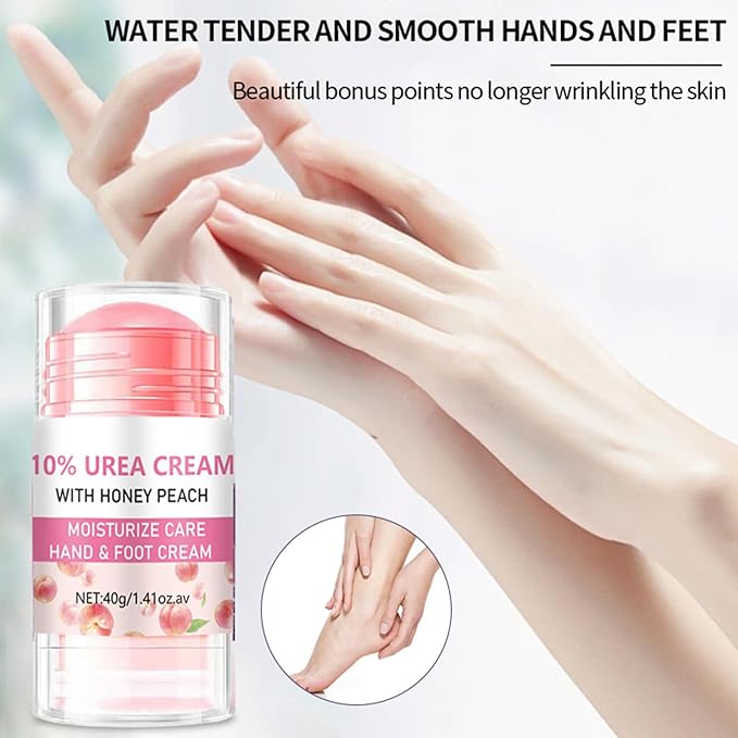 10% Foot Urea Cream for Feet Hand Care - 2Pcs Heel Stick for Cracked Feet Dry Rough Heels, Hands, Elbow and Knees - Moisturizing Urea Foot Stick Balm Intensive Moisturizer for Dead Skin , 1.41oz