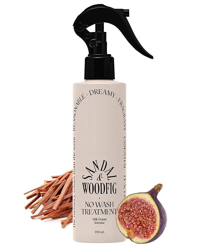 ODID Milk Protein Intensive No-Wash Treatment Hair Perfume Serum Spray - Refreshing & Sweet Floral Scent - Anti Frizz Detangler Mist for Curly, Dry & Damaged Hair, 6.76 fl.,oz. (Sandal Woodfi)
