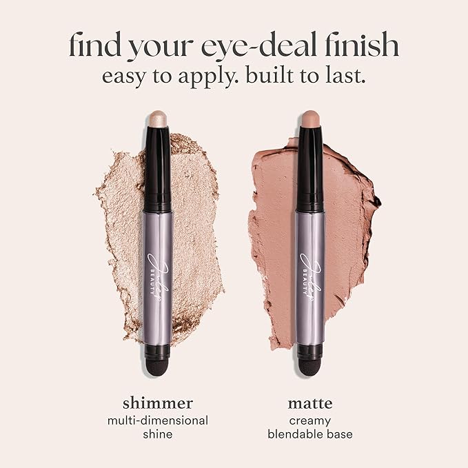 Julep Eyeshadow 101 Cream-to-Powder Waterproof Shadow Stick – Periwinkle Matte – Long-Lasting, Crease-Proof, Light Blue Purple Matte Cream Eyeshadow with Built-in Smudger