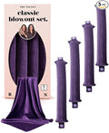 Classic Heatless Curls Overnight Rods No Heat Hair Curlers to Sleep in Foam Soft Hair Rollers for Thick & Long Hair Blowout Look, Heatless Flexible Curling Rod Set with Satin Wrap for Sleeping