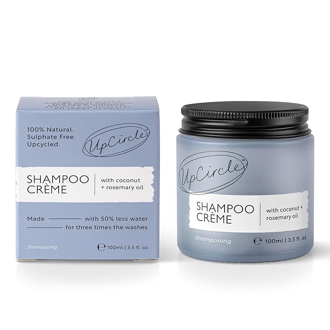 UpCircle Shampoo Crème with Rosemary Oil + Pink Berry 3.52oz – Gentle Formulation To Soothe + Cleanse – Coconut + Grapefruit oil – Natural, Vegan + Cruelty-Free