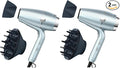 Infiniti PRO CONAIR SmoothWrap Hair Dryer,Blow Dryer with Diffuser and Concentrator Attachments,Advanced Plasma and Ceramic Technology for Less Frizz,More Volume-and Body,Mint,(Pack of 2)