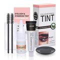 Eyelash & Eyebrow Color Kit, Black Lash & Brow Color Kit, Eyebrow Coloring Set with Natural Bushy Results, Easy Use & Salon at Home, 7ml, Black