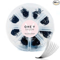 One V Salon, 500 Loose Professional Use Premade Fans Eyelash Extensions,C Curl Volume Lashes,10D 20D 14D-0.05 Thickness,9-16mm Fluffy Handmade Fan Mixed Tray