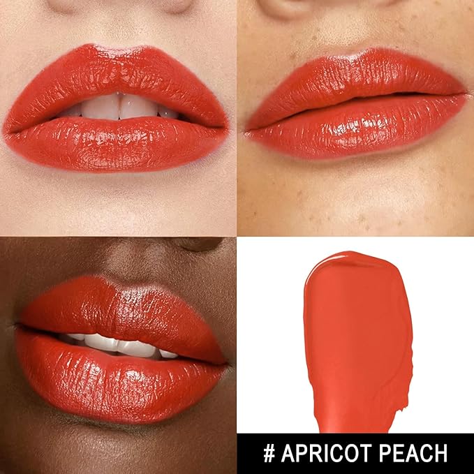 MAKI YIKA Moisture Red Lipstick for Women Hydrate Tinted Lip Balm for Mother's Day Dry Cracked Lips Sheer Lipstick Lip Tinted Glossy Finish,MA037 Apricot Peach