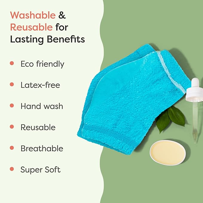 ZenToes Moisturizing Socks for Cracked Heel Treatment, Vitamin E, Olive Oil and Jojoba Oil Infused Heel Socks, Spa Gifts for Women, Mothers Day Gifts (Fuzzy Blue, Regular)