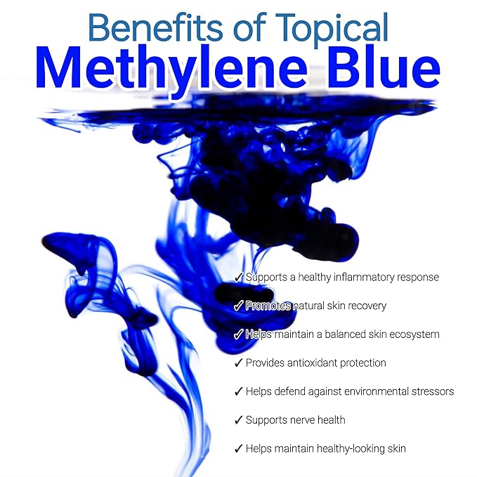 Methylene Blue Shea Butter Balm – Vegan Face & Body Moisturizer for All Skin Types, Eczema, Psoriasis, Rosacea With Organic Ingredients – 1.7 oz