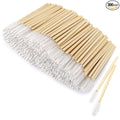 Tbestmax 300 Disposable Mascara Wands Eyelash Brush Spoolies for Eye Lash Extension Eyebrow Bamboo Stick White