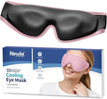 Upgraded Cooling Gel Eye Mask for Puffy Eyes: Larger Full-Eye Cover Design for Ice Cooling Relief, Reusable Cold Compress for Dark Circles, Eye Bags, Fatigue & Migraine(Pink)