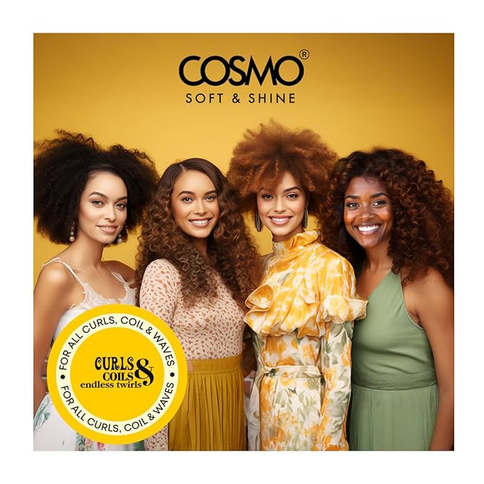 Cosmo Soft & Shine Hydrating Avocado & Shea Butter Hair Conditioner – 16.2 fl.oz, 480ml | Cleanse, Detangle & Soften | Paraben-Free, Sulfate-Free, Silicone-Free | Daily Hair Care