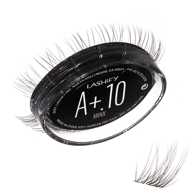 Lashify Amplify Plus+ 10mm Eyelash Extensions Refill in Minx Color, Easy DIY False Lashes for the Most Delicate, Natural and Long Lasting Look