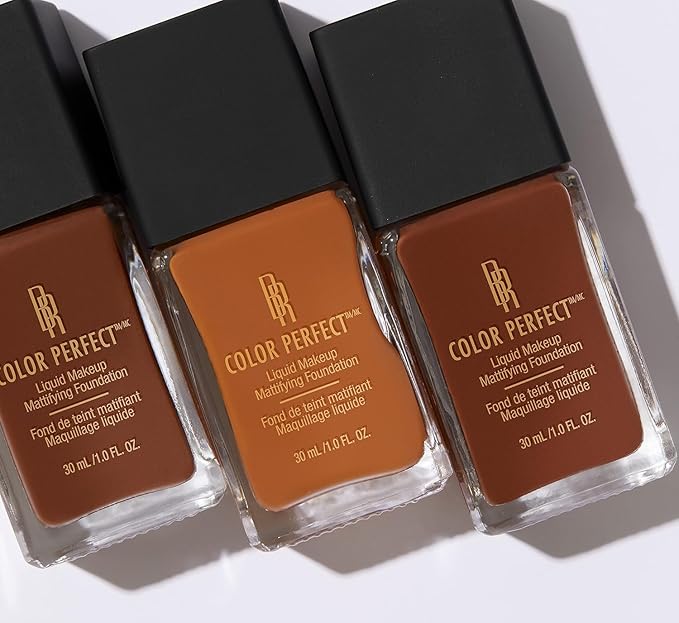 Black Radiance Color Perfect Liquid Full Coverage Foundation Makeup, Mocha Honey, 1 Ounce