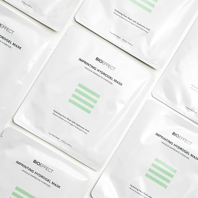 Bioeffect Imprinting Hydrogel Face Mask | Soothing Two-Part Hydrogel Mask for Intense Hydration, Plumper & Smoother-Looking Skin, 6 Masks