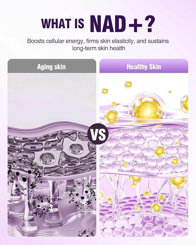 Retinol Peptides Serum for Face: Anti Aging Collagen NAD+ Hydration Serum for Wrinkles Fine Lines, Firming Face Neck Skin for Women Men Day Night