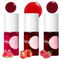 bayfree Lip Tint Stain Set, 3 PCS Korean Water Tint Lightweight Non-sticky, Waterproof Long Lasting Liquid Blush & Lip Stain, Transfer-Proof, Matte Finish Lip Color Makeup (fruit platter)