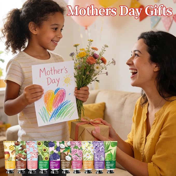 ANKOOY 12 Pack Hand Cream for Dry Cracked Hands,Mothers Day Gifts,Teacher Appreciation Gifts,Nurse Appreciation Gifts,Natural Hand Lotion Travel Size,Mini Lotion Thank you Gifts for Nurse Teacher