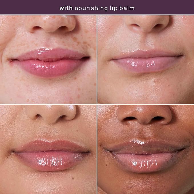 ITK Nourishing Lip Balm - Hydrate Dry, Chapped Lips with Shea Butter + Coconut Oil + Vitamin E - Moisturizes + Soothes Chapped Lips - Glossy, Fragrance Free, Clear, 0.2 Oz