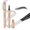 Microblading Eyebrow Pencil - 2026 New 4-Tip Waterproof Brow Pencil with Micro-Fork Tip, Longl Lasting Eyebrow Pen Eyebrow Pencils for Women (Gray)