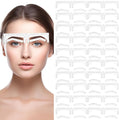 60pcs Eyebrow Template, Eyebrow Stencil Kit for Women, Disposable Eyebrows Shaper Ruler for Older Women Eye Brow Stencil Stickers Guide, Templates for Beginners