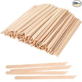 JANYUN 200 Pcs Eyebrow Waxing Sticks Wax Applicator, Wood Waxing Spatulas for Body Eyebrow Lip Nose and Small Hair Removal Sticks(Slanted Handle)