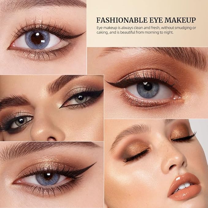 Pink Brown Matte Shimmer Eyeshadow Palette, 6 Color High Pigment Blendable Eye Shadow Makeup for Older Women, Lightweight Travel Size, Suitable for All Eye Shapes, Vegan Cruelty-Free Daily Look 01#